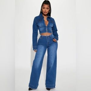 Cut off denim set